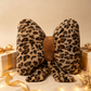 🎉 LIMITED TIME 50% OFF! 🐆 Leopard Print Bowknot Throw Pillow – Faux Rabbit Fur, Ergonomic Lumbar Support & High Rebound PP Cotton ✨