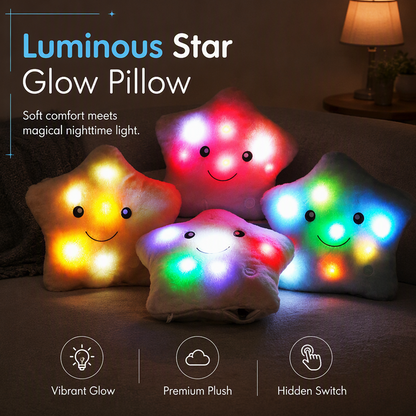 🎉 LIMITED TIME 50% OFF! ⭐ Cute Smiling Star Glowing Plush Pillow – Ultra-Soft, LED Illumination & Iconic Star Shape ✨