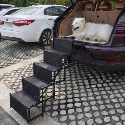 🎉 LIMITED TIME 50% OFF! 🐕 Portable Foldable Non-Slip Dog Car Stairs – Heavy-Duty Support, Reinforced Grips & Compact Design ✨