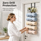 🎉 LIMITED TIME 50% OFF! 🚪 Over-the-Door Towel Rack with Storage Shelf – No-Drill Bathroom Organizer, Carbon Steel & Rustproof Finish ✨