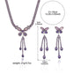 🎉 LIMITED TIME 50% OFF! 🦋 Elegant Butterfly Necklace and Earrings Set – Purple Rhinestone Design, Lightweight Copper & Versatile Style ✨