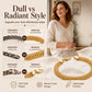 🎉 LIMITED TIME 50% OFF! ✨ 14K Gold-Plated Wide Woven Mesh Bracelet – Elegant Statement Piece, Lightweight & Hypoallergenic ✨