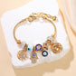 🎉 LIMITED TIME 50% OFF! 🌙 Celestial Sun Moon Charm Bracelet – Adjustable Chain, Shiny Alloy & Rhinestone Details ✨