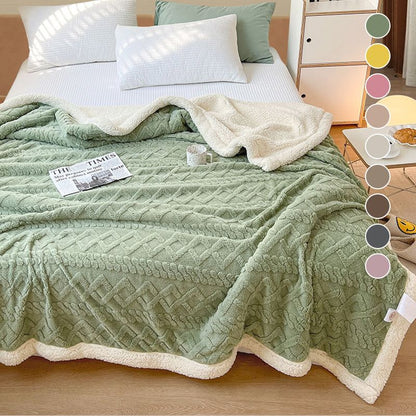 📢 -50% OFF !! ⏰ Couverture en Simili Cachemire Épaissie – Polyester – 5 Tailles – 9 Coloris – Anti-Boulochage – Lavable en Machine – Douceur et Chaleur Luxueuse ❄️
