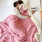 📢 -50% OFF !! ⏰ Couverture en Simili Cachemire Épaissie – Polyester – 5 Tailles – 9 Coloris – Anti-Boulochage – Lavable en Machine – Douceur et Chaleur Luxueuse ❄️