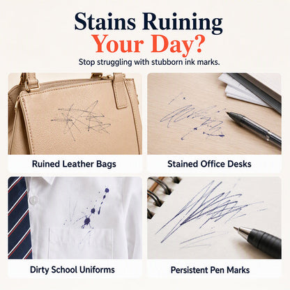 🎉 LIMITED TIME 50% OFF! 🖊️ Pen Stain Cleaner for Surfaces – Removes Permanent Marker & Ink Stains from Leather & Furniture ✨