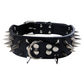 🎉 LIMITED TIME 50% OFF! 🐕 Spiked PU Leather Dog Collar – Anti-Bite Design, Premium PU Leather & Heavy-Duty D-Ring ✨