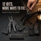 🛠️  ⚙️ Portable Folding Multi‑Tool Pliers with Pouch – Sturdy, Compact, Multi‑Functional ✨