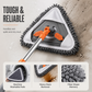 🎉 LIMITED TIME 50% OFF! 🧹 Triangular Cleaning Mop with Extendable Pole – Reach High Ceilings & Narrow Corners Safely – Streak-Free Glass & 360° Swivel ✨
