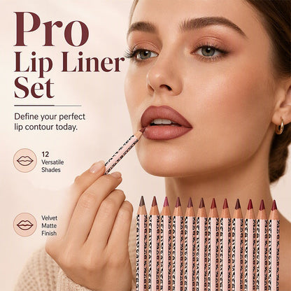 💄 LIMITED-TIME 50% OFF! 💥 12-Color Matte Lip Liner Set – Smudge-Proof, Long-Wearing & Multi-Shade – Precise Contouring for Every Look ✨