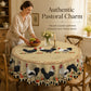 🎉 LIMITED TIME 50% OFF! 🐓 Rustic Vintage Rooster Tablecloth – Waterproof, Scalloped Lace Edges & Authentic Pastoral Charm ✨