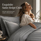 📢 LIMITED TIME 50% OFF! 🛏️ Premium Hotel Style Bedding Set – Luxury Satin Stripe, 120G High-Density Fabric & Elegant Design ✨