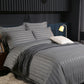 📢 LIMITED TIME 50% OFF! 🛏️ Premium Hotel Style Bedding Set – Luxury Satin Stripe, 120G High-Density Fabric & Elegant Design ✨