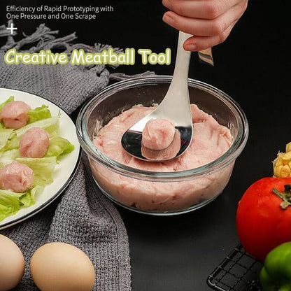 🍖 LIMITED TIME 50% OFF! 🥩 Creative Meatball Tool – Food Grade Stainless Steel, One-Press Rapid Forming & Smooth Edges – Healthy Homemade Meatballs in Seconds ✨