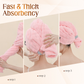 🎉 LIMITED TIME 50% OFF! 💇‍♀️ Large Hair Towel with Secure Band for Women – Fast Absorbency, Soft Coral Fabric & Elasticized Edges ✨