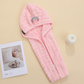 🎉 LIMITED TIME 50% OFF! 💇‍♀️ Large Hair Towel with Secure Band for Women – Fast Absorbency, Soft Coral Fabric & Elasticized Edges ✨