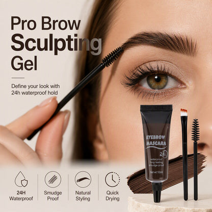 🔥 BUY 1 GET 1 FREE! 💄 24H Waterproof Brow Gel – Smudge-Proof, Natural Finish & Precision Wand – Flawless Brows All Day, Zero Touch-Ups ✨
