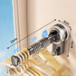 🏠 LIMITED TIME 50% OFF! Foldable Telescopic Suction-Cup Hanger Rack – No-Drill Retractable Clothes Drying Pole – Strong Load-Bearing & Durable ABS ✨