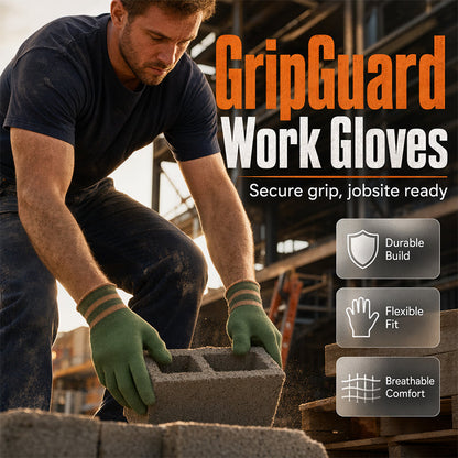 🎁 2026 NEW ARRIVALS 50% OFF! 💥 Flexible Breathable Non-Slip Work Gloves – Durable, Abrasion-Resistant & Anti-Slip Grip ✨