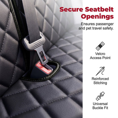 🎉 LIMITED TIME 50% OFF! 🐕 Foldable Dog Car Seat – Waterproof Oxford Cloth, Split Zipper Design & Secure Seatbelt Openings ✨