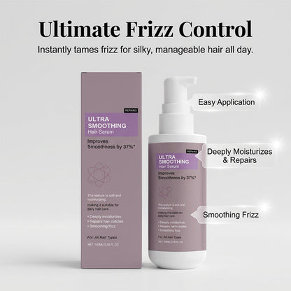 🎉 LIMITED TIME 50% OFF! 💇‍♀️ Ultra Smoothing Hair Serum for Dry & Frizzy Hair – 37% Improved Smoothness, Deep Hydration & Advanced Cuticle Repair – 100ml ✨
