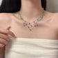 💎 LIMITED TIME 50% OFF! ✨ Multi-Layered Pendant Necklace – Sparkling Synthetic Crystals, Premium Electroplated Alloy & Elegant Design 💖