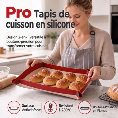 🎉 LIMITED TIME 50% OFF! 🧑‍🍳 Reusable Non-Stick Silicone Baking Mat – Heat Distribution, Leak-Proof Tray Design & Durable Food-Grade Silicone ✨