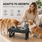 🎉 LIMITED TIME 50% OFF! 🐕 Elevated Dog Bowls with Slow Feeder & Stainless Steel Bowls – Ergonomic Adjustable Feeding Station – 3 Height Settings ✨