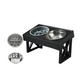 🎉 LIMITED TIME 50% OFF! 🐕 Elevated Dog Bowls with Slow Feeder & Stainless Steel Bowls – Ergonomic Adjustable Feeding Station – 3 Height Settings ✨