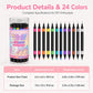 📢 LIMITED TIME 50% OFF! ⏰ 24 Colors Dual Ended Nail Art Pens Set – Dual-Tip Design, Smooth Ink Flow & Long Lasting Brilliance – Perfect for DIY Manicure ✨