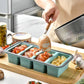 ⏳ LIMITED TIME 50% OFF! ⏰ Silicone Divided Meal Prep Container with Lid – Food-Grade Silicone, Smart Divided Design & Freezer-to-Oven Versatility 🥒🫑🥕✨