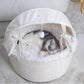 🛏️ LIMITED TIME 50% OFF! 🐱 Semi-Enclosed Cradle Cat Bed – Cozy Warm Nest, Soft Touch Comfort & Detachable Easy-Clean Design ✨