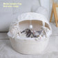 🛏️ LIMITED TIME 50% OFF! 🐱 Semi-Enclosed Cradle Cat Bed – Cozy Warm Nest, Soft Touch Comfort & Detachable Easy-Clean Design ✨