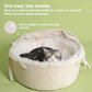 🛏️ LIMITED TIME 50% OFF! 🐱 Semi-Enclosed Cradle Cat Bed – Cozy Warm Nest, Soft Touch Comfort & Detachable Easy-Clean Design ✨