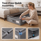 🎉 LIMITED TIME 50% OFF! 📦 Large-Capacity Underbed Storage Cart – Space-Saving, Heavy-Duty Steel Frame & 360° Glide Wheels – Declutter Your Bedroom ✨