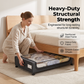 🎉 LIMITED TIME 50% OFF! 📦 Large-Capacity Underbed Storage Cart – Space-Saving, Heavy-Duty Steel Frame & 360° Glide Wheels – Declutter Your Bedroom ✨
