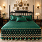 🛏️ 50% OFF! 🧵 Quilted Bed Skirt – Breathable, Full-Coverage & Easy-Fit – 45cm Drop, 4-Corner Elastic Straps & Machine Washable ✨