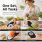 🔪 LIMITED TIME 50% OFF! 🧑‍🍳 6-in-1 Stackable Kitchen Gadget Set – Space-Saving Vertical Design, Precision Stainless Steel Blades & Ergonomic Grip – All Tasks, One Tool ✨