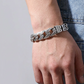 📿 SAVE 50%! ✨ Men's Retro Mantra Bracelet – Six-Syllable Design, Stylish & Meaningful – Vintage Silver Finish with Dual-Chain Look ✨