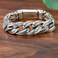 📿 SAVE 50%! ✨ Men's Retro Mantra Bracelet – Six-Syllable Design, Stylish & Meaningful – Vintage Silver Finish with Dual-Chain Look ✨