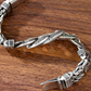 📿 SAVE 50%! ✨ Men's Retro Mantra Bracelet – Six-Syllable Design, Stylish & Meaningful – Vintage Silver Finish with Dual-Chain Look ✨