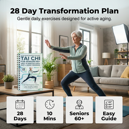 ⏳ LIMITED-TIME 50% OFF! ☯️ 28-Day Tai Chi Practice Book for Beginners – 10-Minute Daily Sessions, Illustrated Guidance & Progress Tracking – Build a Calm Routine 🧘✨