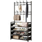 🪑 LIMITED TIME 50% OFF! 🏠 Multi-Functional Entryway Shoe & Coat Rack – 3-in-1 Organizer, Sturdy Metal Frame & Double-Row Hooks – Maximize Your Space ✨