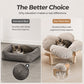 🌼 LIMITED-TIME 50% OFF! 🐾 Elevated Petal Shaped Wooden Pet Bed with Cushion – Orthopedic Support, Breathable Design & Durable Solid Wood – A Cozy Retreat for Your Furry Friend ✨