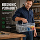 🔧 LIMITED-TIME 50% OFF! 🧰 Portable Hardware Parts Organizer – High-Transparency Design, Customizable Grids & Ergonomic Carry – Declutter Your Workshop ✨