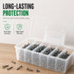 🔧 LIMITED-TIME 50% OFF! 🧰 Portable Hardware Parts Organizer – High-Transparency Design, Customizable Grids & Ergonomic Carry – Declutter Your Workshop ✨