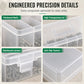 🔧 LIMITED-TIME 50% OFF! 🧰 Portable Hardware Parts Organizer – High-Transparency Design, Customizable Grids & Ergonomic Carry – Declutter Your Workshop ✨