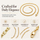 ✨ LIMITED-TIME 50% OFF! 💫 Women's Elegant Gold Plated Flat Chain Necklace – Timeless Shine, Premium Finish & Versatile Daily Wear – A Must-Have Accessory for Every Woman 💖