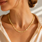 ✨ LIMITED-TIME 50% OFF! 💫 Women's Elegant Gold Plated Flat Chain Necklace – Timeless Shine, Premium Finish & Versatile Daily Wear – A Must-Have Accessory for Every Woman 💖