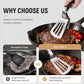 🍳 LIMITED-TIME 50% OFF! 🔥 2-in-1 Stainless Steel Food Spatula Tong – Efficient Oil Drainage, Comfort Grip & One-Hand Sliding Lock – Versatile Kitchen Essential ✨